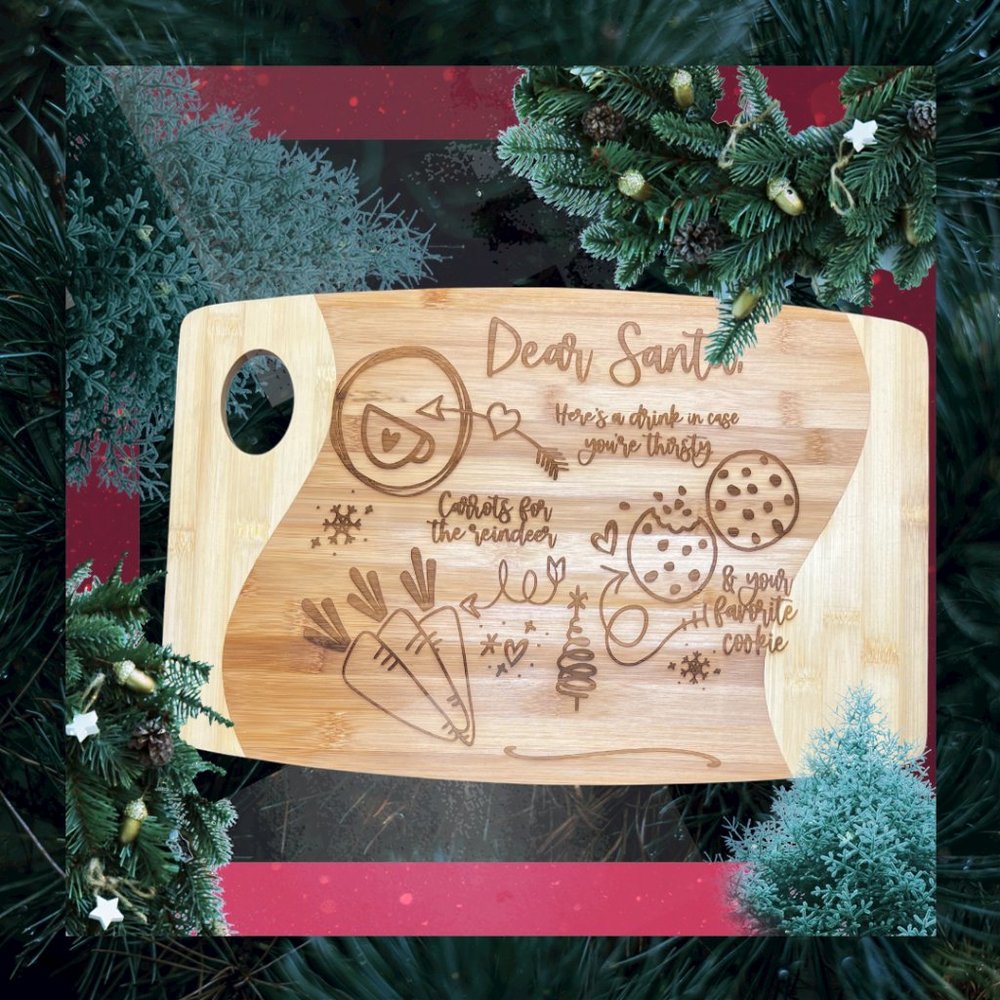 Festive Bamboo Cutting Board
